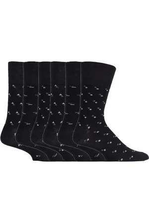 Gentle Grip Sock Shop - 6 Pairs Mens Non Elastic Bamboo Socks - SOMRM04 - Nylon - Size UK 6-11
