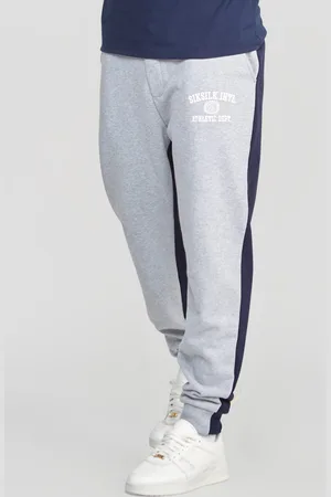 SikSilk Mens Contrast Joggers in Cotton