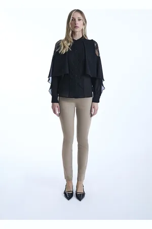 James Lakeland Womens Lace Front Detail Shirt - - Size 12 UK