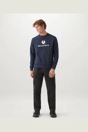 Belstaff Mens Signature Crewneck Sweatshirt - Cotton - Size Large
