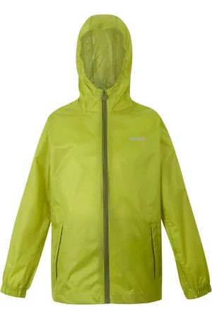 Regatta Kids Unisex Great Outdoors Childrens/Kids Pack It Jacket III Waterproof Packaway Black (Grenoble ) - Size 7-8Y