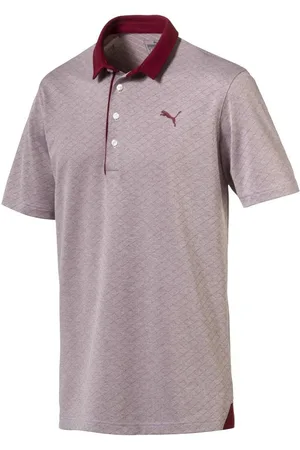 PUMA Diamond Jaquard Performance Fit Mens Golf Polo Shirt 576125 03 - Size Small