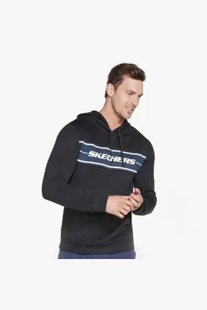 Skechers M3HD50/BLK SKECHTECH Mens Pullover Hoodie Bold - Size Medium