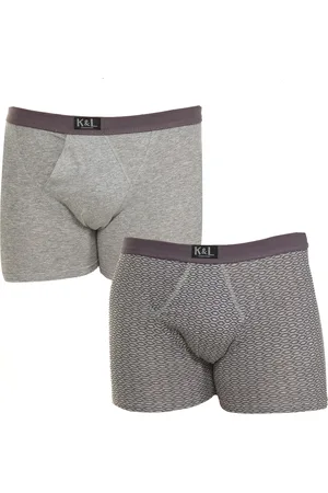 Kisses and Love Mens Pack-2 Basic Open Boxers KL2011 man - - Size Large