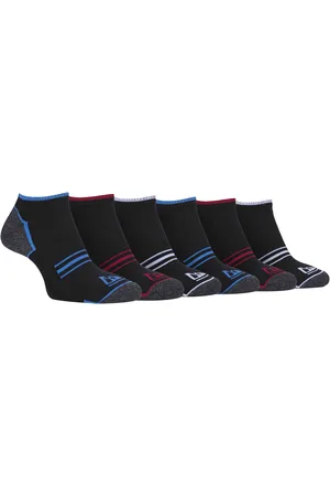 Storm Bloc 6 Pairs Mens Breathable Cushioned Sole Running Low Cut Trainer Socks - Cotton - Size UK 6-11