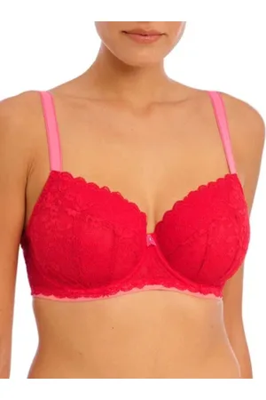 Freya Womens Offbeat Underwired Padded Half Cup Bra - Polyamide - Size 32FF