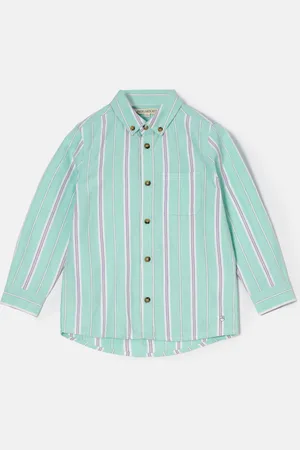 Angel & Rocket Boys Berty Oxford Stripe Shirt - Size 8Y