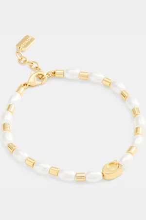 Coach Womens Pearls and Beads Linear Bracelet - - One Size