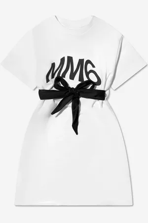 Maison Margiela Girls Kids Logo T-Shirt Dress In - Size 10Y