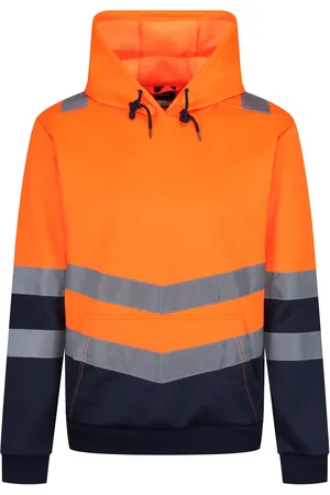 Regatta Mens Overhead High-Vis Hoodie - Size X-Large