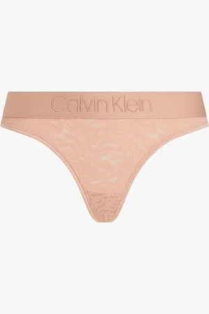 Calvin Klein THONG FSR Womens Stone - Size Small