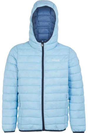 Regatta Kids Unisex Childrens/Kids Marizion Hooded Padded Jacket (Clear Sky/Coronet Blue) - Size 5-6Y