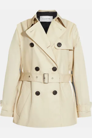 Coach Womens Solid Short Trench - - Size X-Small