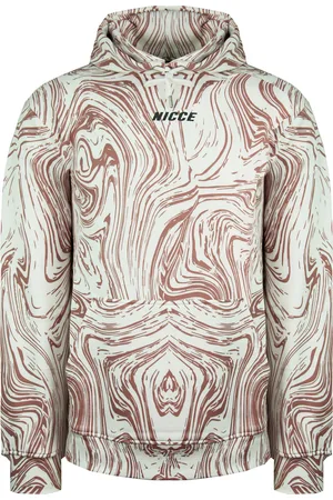 Nicce London Logo Pullover Long Sleeve Mens Pink Ash Hoodie 211 1 02 02 0338 Cotton - Size Small
