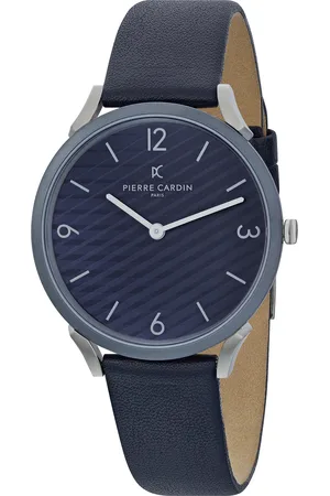 Pierre Cardin Pigalle Stripes Mens Watch CPI.2017 Leather - One Size