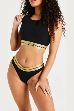 SikSilk Womens Racerback Bralette in Cotton