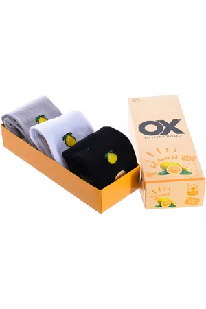 Ox Womens Pack of 6 low socks with fresh scents - - One Size