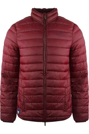 Aquascutum Mens London Logo Bordeaux Active Jacket Polyamide - Size Large