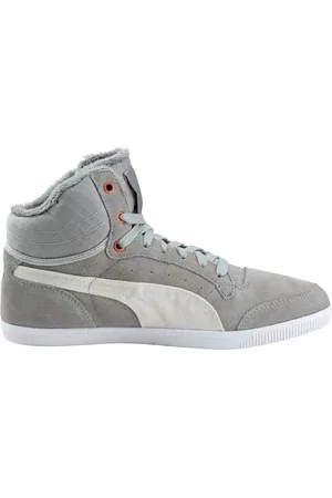 PUMA Glyde Court Fur Womens Trainers Leather - Size UK 4