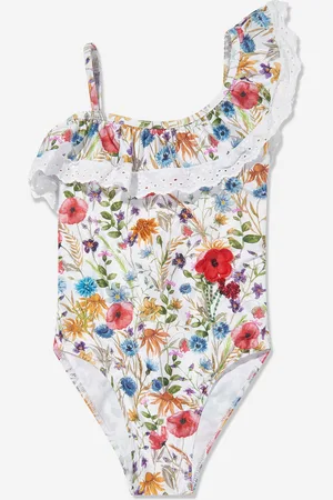 SELINI Girls Poppy Print Swimsuit in - Size 1Y