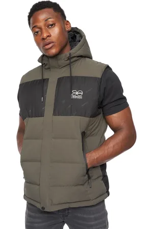 Crosshatch Mens Kremlins Embossed Gilet - Size Large