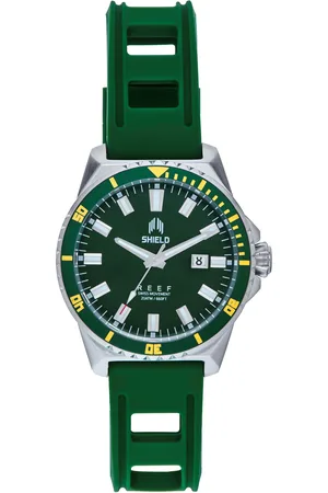 SHIELD Mens Reef Strap Watch w/Date - Stainless Steel - One Size