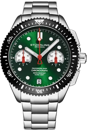 Stuhrling Mens Velocity 4016 Quartz 42mm Chronograph - - One Size