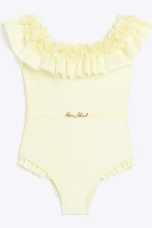 River Island Girls Swimsuit 3D Flowers - Size 15-16Y
