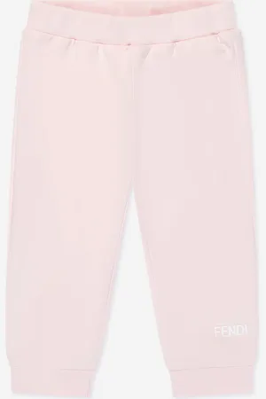 Fendi Baby Girls Logo Joggers in - Size 18M