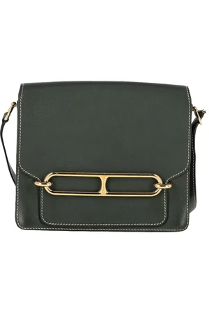 Hermès Pre-owned Womens Hermès Evercolor Roulis 23 Handbag in Green Leather - Sheepskin - One Size