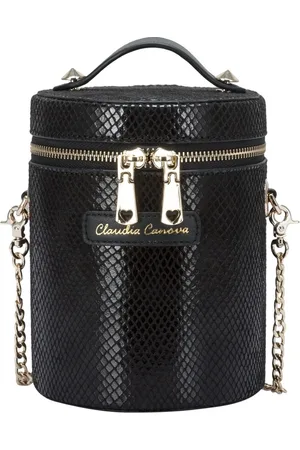 Claudia Canova Womens Cylinder Snake Print Cross Body Bag - Pu - One Size