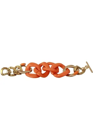 ERMANNO SCERVINO WoMens Gold Chain Wide Brass Plastic Bracelet material_Plastic - One Size