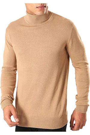 Brave Soul Mens Turtle Roll Neck Knitted Jumper Long Sleeve - - Size Small