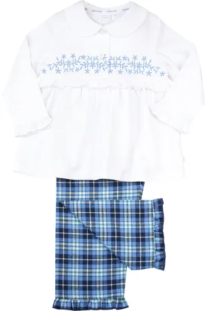 Mini Vanilla Girls Morgan Range Traditional Cotton Pyjamas - - Size 4-5Y