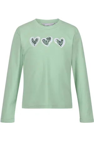 Regatta Kids Unisex Juniors Wenbie III Long Sleeve T-Shirt in Cotton - Size 5-6Y