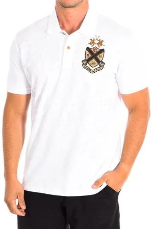 La Martina Mens Short Sleeve Polo TMPE30-PK097 man - Cotton - Size Small