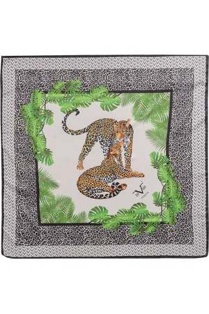 19V69 Italia Womens Foulard with Leopard Print - - One Size