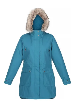 Regatta Womens/Ladies Sabinka Faux Fur Trim Parka (Dragonfly) - - Size 10 UK