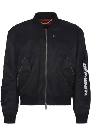 OFF-WHITE Mens Industrial Bomber Jacket - Size Medium