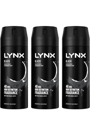 Lynx Mens Body Spray 48-H High Definition Fragrance Deo for Men, 3x150ml - One Size