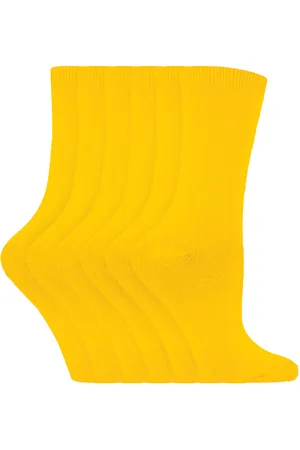 Sock Snob Womens 6 Pairs Ladies Plain Cotton Rich Dress Socks - - Size UK 4-7