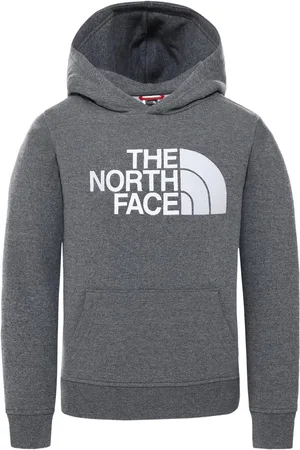 The North Face Childrens Unisex Kids Drew Peak Embroidery Hoodie Cotton - Size X-Small