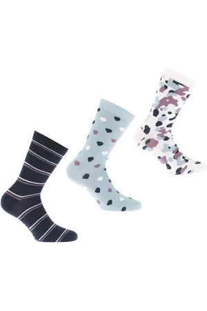 Ted Baker Womens 3 Pack Taygan Socks in Various - Cotton - One Size