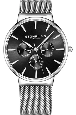 Stuhrling Mens Black and Monaco Quartz 39mm - One Size