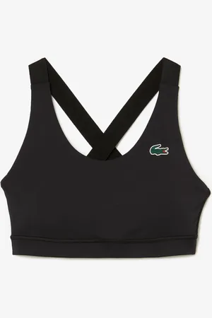 Lacoste Womens Sport Crocodile Bra in Cotton - Size X-Large