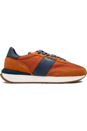 Pepe Jeans Mens London Buster Trainers - Suede - Size UK 10