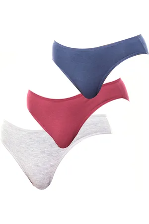 Kisses and Love Pack of 3 KL10000 WoMens cotton panties - - Size Small/Medium