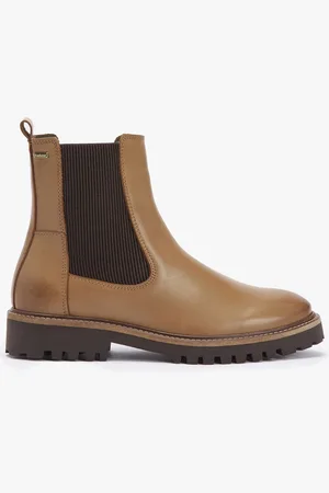 Barbour HARMBY Womens Chelsea Boots Chestnut - - Size UK 4