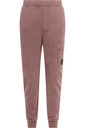 C.P. Company Mens Diagonal Raise Fleece Cargo Joggers in Cotton - Size 3XL
