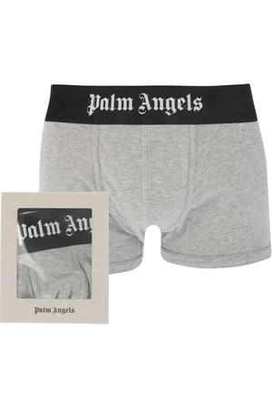 Palm Angels Mens Trunks in White Cotton - Size Large